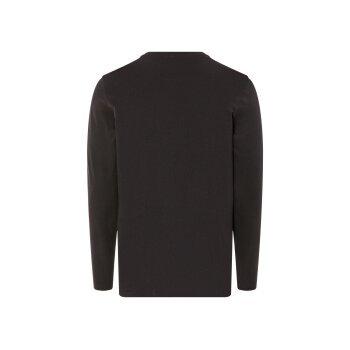 LIVERGY® Herren Langarmshirt, körpernah geschnitten, M, schwarz - B-Ware neuwertig