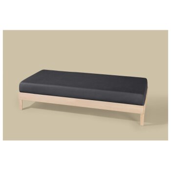 LIVARNO® Jersey-Spannbettlaken, 90-100 x 200 cm, anthrazit - B-Ware neuwertig