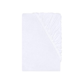 LIVARNO® Jersey-Spannbettlaken, 90-100 x 200 cm, weiß - B-Ware neuwertig