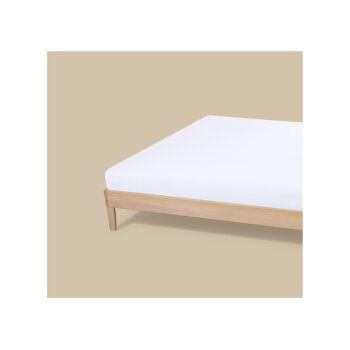 LIVARNO® Jersey-Spannbettlaken, 90-100 x 200 cm, weiß - B-Ware neuwertig