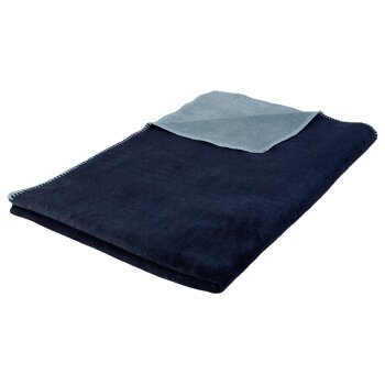 SANSIBAR Wohndecke, 150 x 200 cm, navy - B-Ware sehr gut
