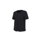 esmara® Damen-T-Shirt, mit Leinen, S, schwarz - B-Ware sehr gut