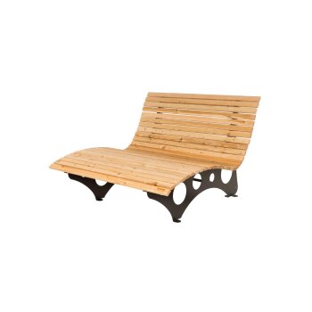 HOME DELUXE Wellenholzliege »TAIGA«, 150 cm -...