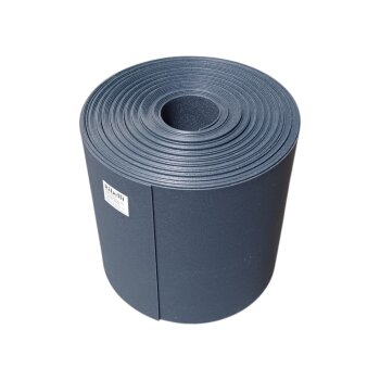 Ribelli Sichtschutzstreifen für Doppelstabmattenzaun, 26 m x 19 cm, 750 g/m², blickdicht, 1 Rolle, dunkelgrau - B-Ware neuwertig