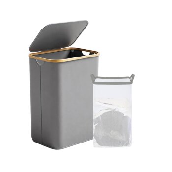 Ribelli Wäschekorb, 85L, grau - B-Ware neuwertig