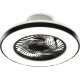 Ribelli Deckenventilator mit integrierter LED-Beleuchtung, Ø 50 cm, schwarz - B-Ware sehr gut