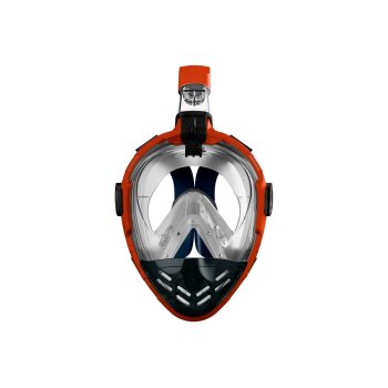 CRIVIT Schnorchelmaske (orange/blau, S/M) - B-Ware Transportschaden Kosmetisch