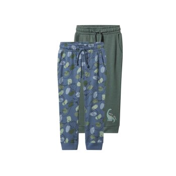 lupilu® Jungen Sweathosen, 2 Stück (dunkelgrün/blau, 98/104) - B-Ware neuwertig
