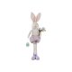 LIVARNO® Deko-Hase (Hase mit Blume flieder) - B-Ware neuwertig