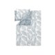 LIVARNO® Mikrofaser-Satin-Bettwäsche, 200 x 220 cm, 70 x 90 cm, Blätter/grau - B-Ware neuwertig