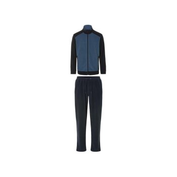 LIVERGY® Herren Hausanzug aus Fleece (Blau, S(44/46)) - B-Ware sehr gut