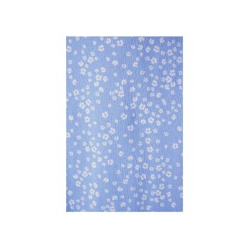 ESMARA® Damen Midi-Wickelrock, mit modischer Crinklestruktur (hellblau mit Blumen, S(36/38)) - B-Ware sehr gut