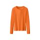 esmara® Damen Gerippte Langarmshirts, 2 Stück (dunkelbraun/orange, L(44/46)) - B-Ware sehr gut