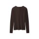 esmara® Damen Gerippte Langarmshirts, 2 Stück (dunkelbraun/orange, L(44/46)) - B-Ware sehr gut