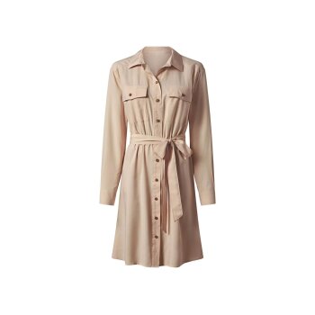 ESMARA® Damen Blusenkleid (Beige, 38) - B-Ware sehr gut