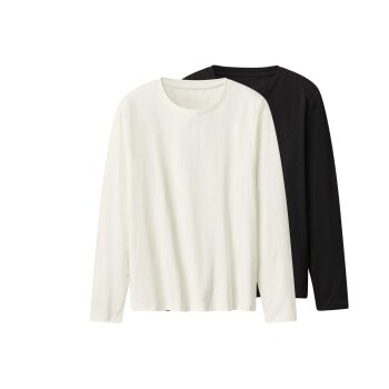esmara® Damen Langarmshirt, 2 Stück, L (44/46),...