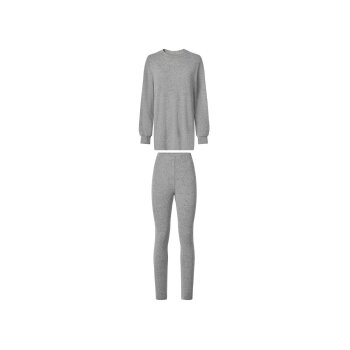 ESMARA® Damen Hausanzug, 2-teilig (Grau, M(40/42)) - B-Ware sehr gut