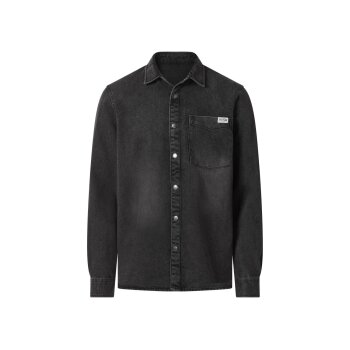 ESMARA MEN Herren Jeanshemd (Schwarz, S(37/38)) - B-Ware...