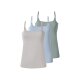 ESMARA® Damen Spaghettiträgerhemden, 3 Stück (grün/blau/grau, L(44/46)) - B-Ware sehr gut