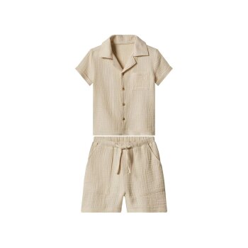 lupilu® Kinder Musselin-Set, 2-teilig (Beige, 122/128) - B-Ware sehr gut