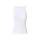 ESMARA® Damen Geripptes Top, mit integriertem BH (Weiß, M (40/42)) - B-Ware sehr gut