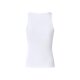 ESMARA® Damen Geripptes Top, mit integriertem BH (Weiß, M (40/42)) - B-Ware sehr gut