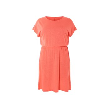 ESMARA® Damen Kleid mit Leinen (Koralle, XL(48/50)) - B-Ware sehr gut