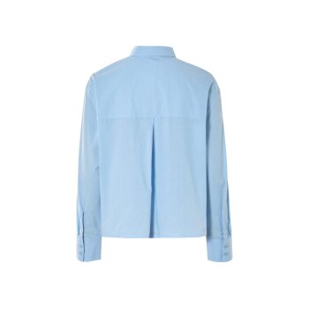 ESMARA® Damen Hemd, weit geschnitten mit Kellerfalte (Blau, S(36/38)) - B-Ware sehr gut