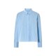 ESMARA® Damen Hemd, weit geschnitten mit Kellerfalte (Blau, S(36/38)) - B-Ware sehr gut