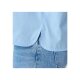 ESMARA® Damen Hemd, weit geschnitten mit Kellerfalte (Blau, S(36/38)) - B-Ware sehr gut