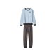 esmara® Kinder Fleece Pyjama (blau/dunkelgrau, 158/164) - B-Ware sehr gut