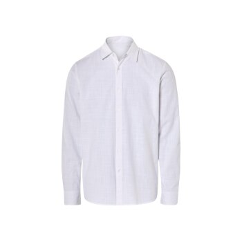 LIVERGY® Herren Hemd, leger geschnitten (Weiß, L(41/42)) - B-Ware sehr gut