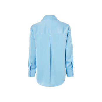ESMARA® Damen Bluse, in matter Satin-Qualität (Blau, 42) - B-Ware sehr gut