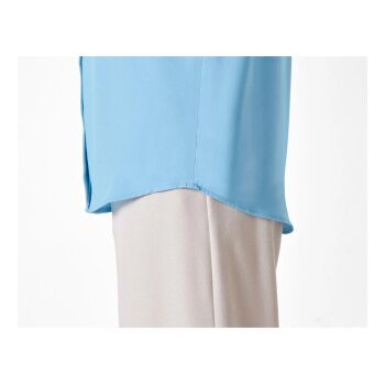 ESMARA® Damen Bluse, in matter Satin-Qualität (Blau, 42) - B-Ware sehr gut