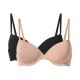 ESMARA® Damen Bügel BH gepaddet, 2 Stück (schwarz/beige, 85C) - B-Ware sehr gut
