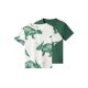 LUPILU® Kleinkinder T-Shirts, 2 Stück (Grün/Weiß, 122/128) - B-Ware sehr gut