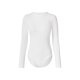 esmara® Damen Gerippter Langarmbody (Weiß, S(36/38)) - B-Ware sehr gut