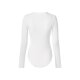 esmara® Damen Gerippter Langarmbody (Weiß, S(36/38)) - B-Ware sehr gut