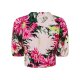 esmara® Damen Wickelbluse mit Bindeband in der Taille (Blumen/rosa/pink, 38) - B-Ware sehr gut