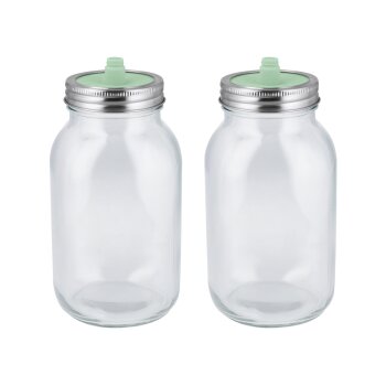 SILVERCREST® Fermentationsglas / Fermentationsgläser (Fermentationsgläser, 1L) - B-Ware neuwertig