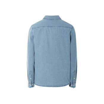 LIVERGY® Herren Jeanshemd mit Bio-Baumwolle (Hellblau, L (41/42)) - B-Ware neuwertig