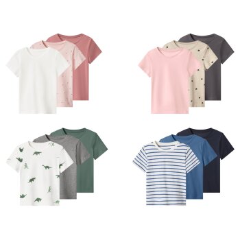 LUPILU® Mädchen T-Shirts / Jungen T-Shirts, 3...