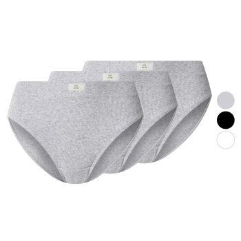 ESMARA® Damen Gerippte Slips, 3 Stück - B-Ware