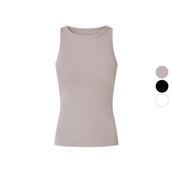 ESMARA® Damen Geripptes Top, mit integriertem BH -...