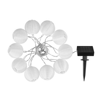 LIVARNO® Solar-Sommerlichterkette (Lampion/weiß) - B-Ware neuwertig