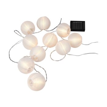 LIVARNO® Solar-Sommerlichterkette (Lampion/weiß) - B-Ware neuwertig