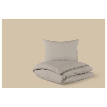 LIVARNO® Baumwoll-Leinen-Bettwäsche, 140 x 200...