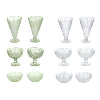 SILVERCREST® Glas-Eisbecher-Set / Glas-Eisschalen-Set...