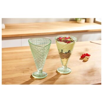 SILVERCREST® Glas-Eisbecher-Set / Glas-Eisschalen-Set - B-Ware