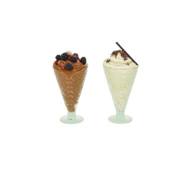 SILVERCREST® Glas-Eisbecher-Set / Glas-Eisschalen-Set - B-Ware